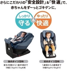 Aprica(アップリカ) チャイルドシート クルリラAD  ISOFIX・シートベルト固定両対応  0か月~4歳頃まで 回転式 の画像