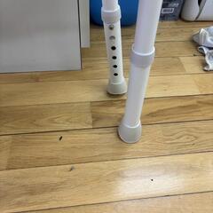 【決定しました】0円！介護　使用感薄い　安寿　肘掛け付き 折りたたみシャワーベンチ FS ブルーの画像