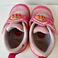 アンパンマン 運動靴 ピンク 13cmの画像