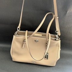 COACH ベージュ ビジネスバッグ　ショルダーバッグ　ハンドバッグ