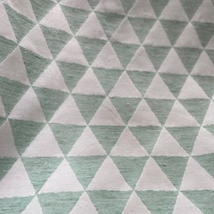 【北欧インテリアに】カーテン2枚セット 北欧 麻布ライトグリーンの画像