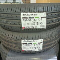 新品！155/65R13 横浜 BluEarth 低燃費タイヤ4本セット（作業可能）の画像