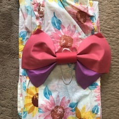 帯付きひまわり柄の浴衣　ゆかたの画像