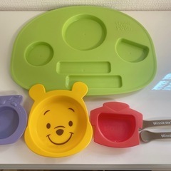 くまのプーさん　お皿　ランチプレートの画像
