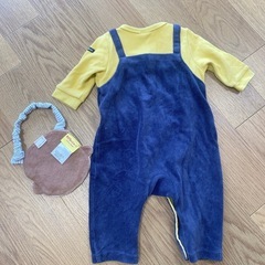 ロンパース　子供服　ベビー服　ベビースタイセット　よだれかけの画像