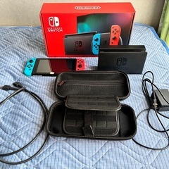 【美品】Nintendo Switch 本体 ネオンブルー/ネオ...