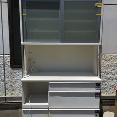 JM19956S)食器棚/キッチンボード 上下分離可能  コンセ...