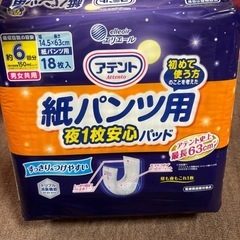 未開封アテント約6回分吸収