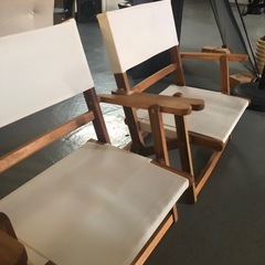 木製ローチェア　2脚
