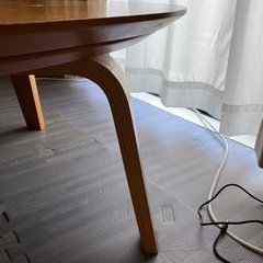 無印良品　楕円こたつ　タモ材曲木脚の画像