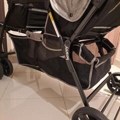最終【美品】besrey ダブルベビーカー 前後2人乗り　双子　年子　2歳差便利 最終【美品】besrey ダブルベビーカー 前後2人乗り双子年子2歳差便利