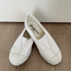 〈21.0EEサイズ〉試し履きのみ　キッズ上履き白 ムーンスター...