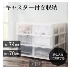 【急募】ニトリ　キャスター付き収納ケース