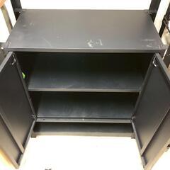 【無料】0343 ラック ブラック 黒 収納家具 棚 シェルフ 幅850mm×奥行400mm×高さ1900mmの画像