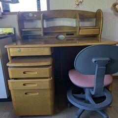 【差し上げます】学習机　傷あり