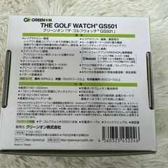 美品　早い者勝ち　GS501 グリーンオン ザ・ゴルフウォッチ ブラック GREENON THE の画像