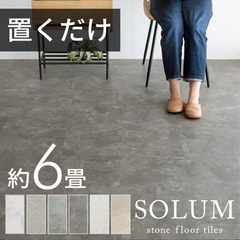 約7畳 SOLUM（ソルム）フロアタイルフォッシルグレー
