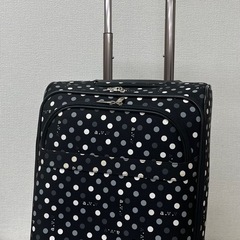 【中古品】a.v.v ドット柄 キャリーバッグ コンパクト 旅行...