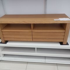 ★ジモティ割あり★  TV台 ナチュラルブラウン H43×D41...