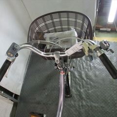 E351　★整備済み　中古電動自転車★ヤマハ　パス　【20インチ　パープル　バッテリー新品8.9Ah】の画像