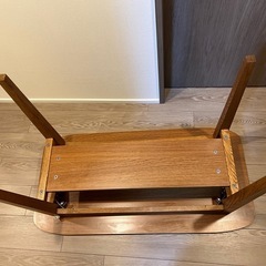 unico 木製カフェテーブル(メンテナンスセット付き)の画像