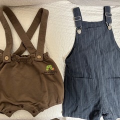 ベビー服　サロペット風２着セット