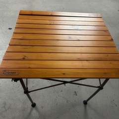 Coleman ウッドロールテーブルの画像