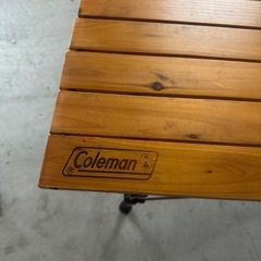 Coleman ウッドロールテーブルの画像