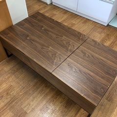 昇降テーブル　引き出し付き