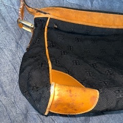 #BALLY #ショルダーバッグ 黒x茶色 バイカラーの画像