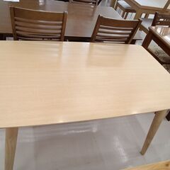 ★ジモティ割あり★ ぽん家具 テーブル ベージュ W125×D7...