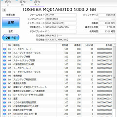中古2.5インチHDD1000 2個セットの画像
