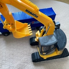 トイコー　ショベルカー　コンテナトレーラー