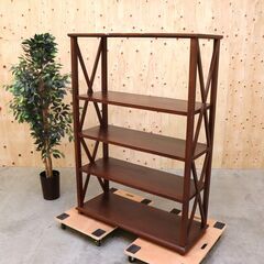 ≪zyb2221ジ≫ 木製棚/飾り棚 オープンシェルフ 高さ約1...