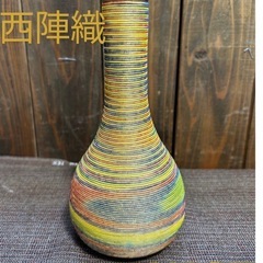 西陣織　手巻き　花瓶✨