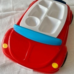●美品●車　ランチプレート　お子様ランチ　仕切り　皿　食器　ハシ...