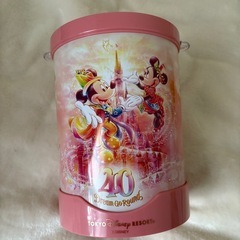 ディズニー　40周年　限定　ポップコーンバケット　照明　ピンク