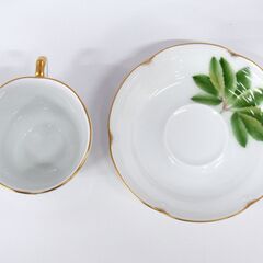 大倉陶園 デミタス カップ＆ソーサー ヘレボルス オリエンタリス 未使用品 G-2279の画像