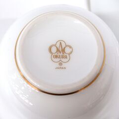 大倉陶園 デミタス カップ＆ソーサー ヘレボルス オリエンタリス 未使用品 G-2279の画像