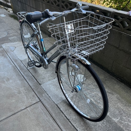 丸石サイクル自転車通学通勤内装3段変速ガンメタシルバー27