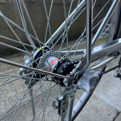 丸石サイクル自転車通学通勤内装3段変速ガンメタシルバー27