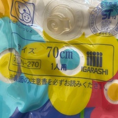浮き輪　70センチメートル　記名ありの画像