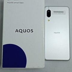 美品！　AQUOS　sense3 basic　本体　シルバー 　...