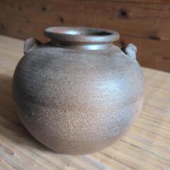 信楽焼き 明山作、壺・花瓶