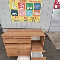 ロウヤ LOWYA キッチンカウンターキッチンラック シャビーナチュラルの画像