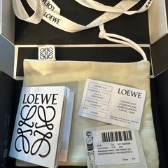 LOEWE アナグラムトライフォールドウォレット三つ折り財布 ライムグリーン 緑の画像
