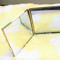 ☆コンパクトミラー　二面鏡(2WAY)　中古品　の画像