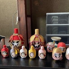 昭和レトロ 手作り ボトル達磨？