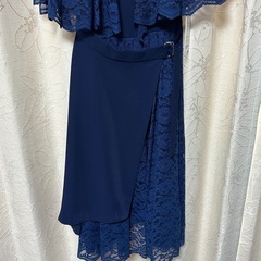 Sサイズ　パーティードレス　ネイビー　結婚式　お呼ばれ　オケージョンの画像