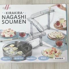 キラキラ　流しそうめん